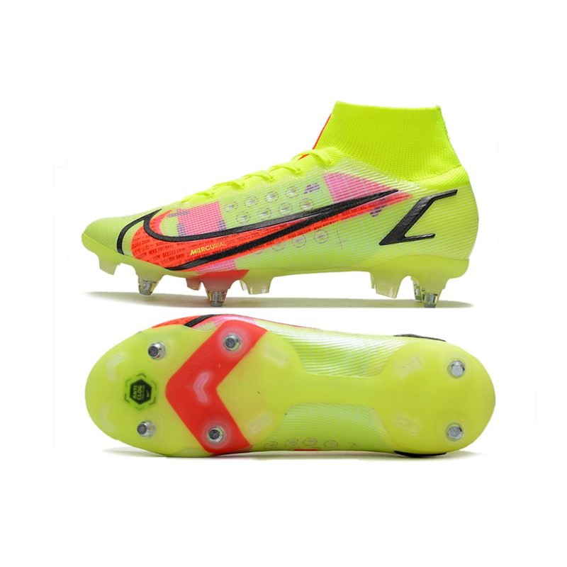 Nike Mercurial Superfly Elite SG PRO AC Volt Černá Bright Crimson